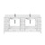 Lexora LVJ84DA201 Jacques 84 in. W White Double Sink Vanity Cabinet, White Quartz Top, and Faucet Set