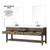 Lexora  LVN84DR101 Norwalk 84 in W x 22 in D Grey Oak Double Bath Vanity, Carrara Marble Top, and Faucet Set