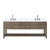 Lexora LVN84DR101 Norwalk 84 inch W Grey Oak Double Sink Vanity Cabinet, Carrara Marble Top, and Faucet Set
