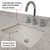 Lexora LVA84DR110 Abbey 84 inch W Grey Oak Double Sink Vanity Cabinet, Carrara Marble Top, and 36 in Mirrors