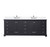 Lexora LVD84DG301 Dukes 84 in. W Espresso Double Sink Vanity Cabinet, Cultured Marble Top, and Faucet Set