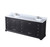 Lexora Dukes 84 in. W Espresso Double Sink Vanity Cabinet, Cultured Marble Top, and Faucet Set