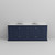 Lexora LVD84DE301 Dukes 84 in. W Navy Blue Double Sink Vanity Cabinet, Cultured Marble Top, and Faucet Set