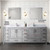 Lexora  LVJ84DD101 Jacques 84 in. W x 22 in. D Distressed Grey Double Bath Vanity, Carrara Marble Top, and Faucet Set