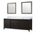 Lexora LVM84DC310 Marsyas 84 inch W Brown Double Sink Vanity Cabinet, Cultured Marble Countertop and 34 in Mirrors