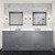 Lexora  LVD84DB311 Dukes 84 in. W x 22 in. D Dark Grey Double Bath Vanity, Cultured Marble Top, Faucet Set, and 34 in. Mirrors