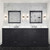 Lexora LVD84DG311 Dukes 84 in. W Espresso Double Sink Vanity Cabinet, Cultured Marble Top, Faucet Set, and 34 in. Mirrors