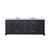 Lexora LVD84DG101 Dukes 84 in. W Espresso Double Sink Vanity Cabinet, Carrara Marble Top, and Faucet Set
