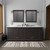 Lexora LVD84DG101 Dukes 84 in. W Espresso Double Sink Vanity Cabinet, Carrara Marble Top, and Faucet Set