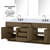 Lexora  LVA84DR111 Abbey 84 in W x 22 in D Grey Oak Double Bath Vanity, Carrara Marble Top, Faucet Set, and 36 in Mirrors