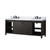Lexora Marsyas 84 inch W Brown Double Sink Vanity Cabinet, Cultured Marble Countertop and Faucet Set