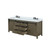 Lexora Marsyas 84 inch W Rustic Brown Double Sink Vanity Cabinet, White Quartz Countertop and Faucet Set