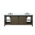 Lexora  LVM84DK301 Marsyas 84 in W x 22 in D Rustic Brown Double Bath Vanity, Cultured Marble Countertop and Faucet Set