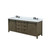 Lexora LVM84DK301 Marsyas 84 inch W Rustic Brown Double Sink Vanity Cabinet, Cultured Marble Countertop and Faucet Set
