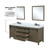 Lexora  LVM84DK311 Marsyas 84 in W x 22 in D Rustic Brown Double Bath Vanity, Cultured Marble Countertop, Faucet Set and 34 in Mirrors