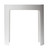 Alfi ABST66 White Matte Solid Surface Resin Bathroom / Shower Stool