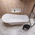 ALFI Black Matte Solid Surface Resin Bathroom / Shower Stool - ABST66BM