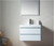 Vanity Art VA6024W 24" Wall Hung Single Sink Bathroom Vanity With Resin Top - White