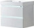 Vanity Art VA6024WL 24" LED Lighted Wall Hung Single Sink Bathroom Vanity With Resin Top - White