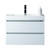 Vanity Art VA6030WL 30" LED Lighted Wall Hung Single Sink Bathroom Vanity With Resin Top - White