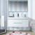 Vanity Art VA6048W 48 Inch Wall Hung Single Sink Bathroom Vanity With Resin Top - White