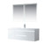 Vanity Art VA6060WL 60 Inch LED Lighted Wall Hung Single Sink Bathroom Vanity With Resin Top - White