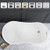Vanity Art VA6531-BN 55" x 28" Freestanding Acrylic Soaking Bathtub - White/Brushed Nickel Trim
