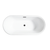 Vanity Art VA6610-L-ORB 67" x 31" Freestanding Acrylic Soaking Bathtub - White/Oil Rubbed Bronze Trim