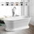 Vanity Art  VA6610-L-PW 67" x 31" Freestanding Acrylic Soaking Bathtub - Pure White