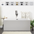 Vanity Art 59" x 29.5" Freestanding Acrylic Soaking Bathtub - White/Matte Black Trim - VA6813B-S-MB
