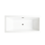 Vanity Art VA6814-S-BN 59" x 30" Freestanding Acrylic Soaking Bathtub - White/Brushed Nickel Trim
