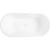 Vanity Art VA6815-L-PW 67" x 32" Freestanding Acrylic Soaking Bathtub - Pure White