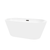 Vanity Art  VA6815-NLW-ORB 67.3 x 32 Freestanding Acrylic Soaking Bathtub - White/Oil Rubbed Bronze Trim