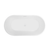 Vanity Art VA6815-NLW-PW 67'' x 32'' Freestanding Acrylic Soaking Bathtub - Pure White