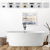 Vanity Art  VA6815-S-BN 59" x 30" Freestanding Acrylic Soaking Bathtub - White/Brushed Nickel Trim