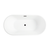 Vanity Art  VA6815-XS-ORB 59" x 30" Freestanding Acrylic Soaking Bathtub - White/Oil Rubbed Bronze Trim