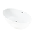 Vanity Art VA6834-L-MB 69" x 40" Freestanding Acrylic Soaking Bathtub - White/Matte Black Trim