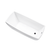 Vanity Art VA6841-MB 66.5" x 31" Freestanding Acrylic Soaking Bathtub - White/Matte Black Trim