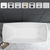 Vanity Art  VA6841-PW 66.5" x 31" Freestanding Acrylic Soaking Bathtub - Pure White