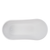 Vanity Art  VA6904-S-PW 59" x 29" Freestanding Acrylic Soaking Bathtub - Pure White