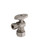 Trim To The Trade 1/2" Nominal Compression Angle Stop-Quarter Turn, Satin Chrome - 4T-55138-6