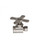 Trim To The Trade Straight Stop - 1/2" IPS X 3/8" Outer Diameter - Cross Handle, Antique Brass - 4T-28838X-3