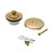 Trim To The Trade  4T-1905CB-2 Lift and Turn Bathtub Waste Drain Conversion Kit with Brass Bushing - POLISHED BRASS