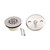 Trim To The Trade  4T-1900C-1 Trip Lever Bathtub Drain Conversion Kit with Plastic Bushing  - POLISHED CHROME