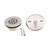 Trim To The Trade Trip Lever Bathtub Drain Conversion Kit With Plastic Bushing, Antique Copper - 4T-1900C-36
