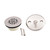 Trim To The Trade  4T-1900C-50 Trip Lever Bathtub Drain Conversion Kit with Plastic Bushing  - STAINLESS