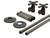 Trim To The Trade  4T-727X-50 LAV SUPPLY SET 1/2" IPS X 1/2"-7/16" ANGLE STOP - CROSS HANDLE - STAINLESS