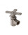 Trim To The Trade Angle Stop 1/2" IPS X 1/2" Outer Diameter - Cross Handle, Satin Nickel - 4T-39612X-31