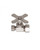 Trim To The Trade 1/2" Nominal Compression X 3/8" Outer Diameter - Cross Handle, Venezian Bronze - 4T-28938X-47