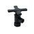 Trim To The Trade  4T-28738X-20 ANGLE STOP - 1/2" NOMINAL COMPRESSION X 3/8" OD COMPRESSION - CROSS HANDLE - FLAT BLACK